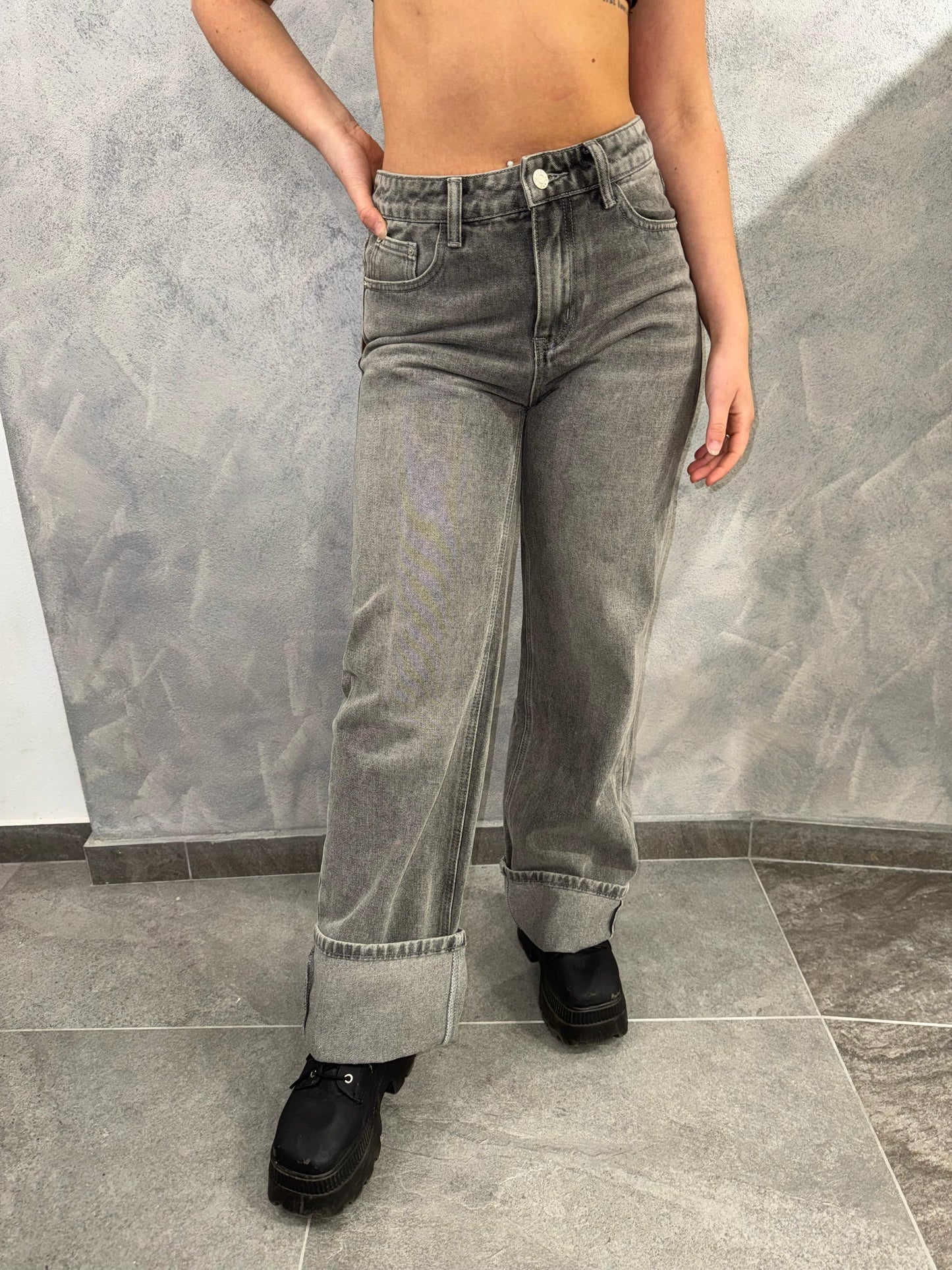 Jeans Donna Grey