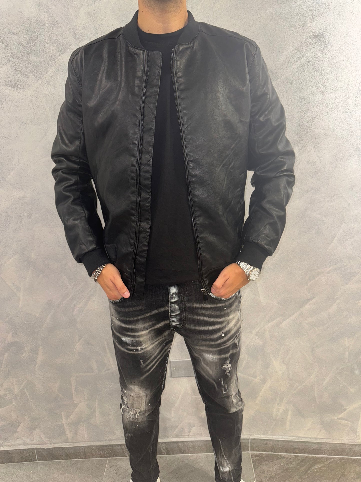 Giacca in pelle