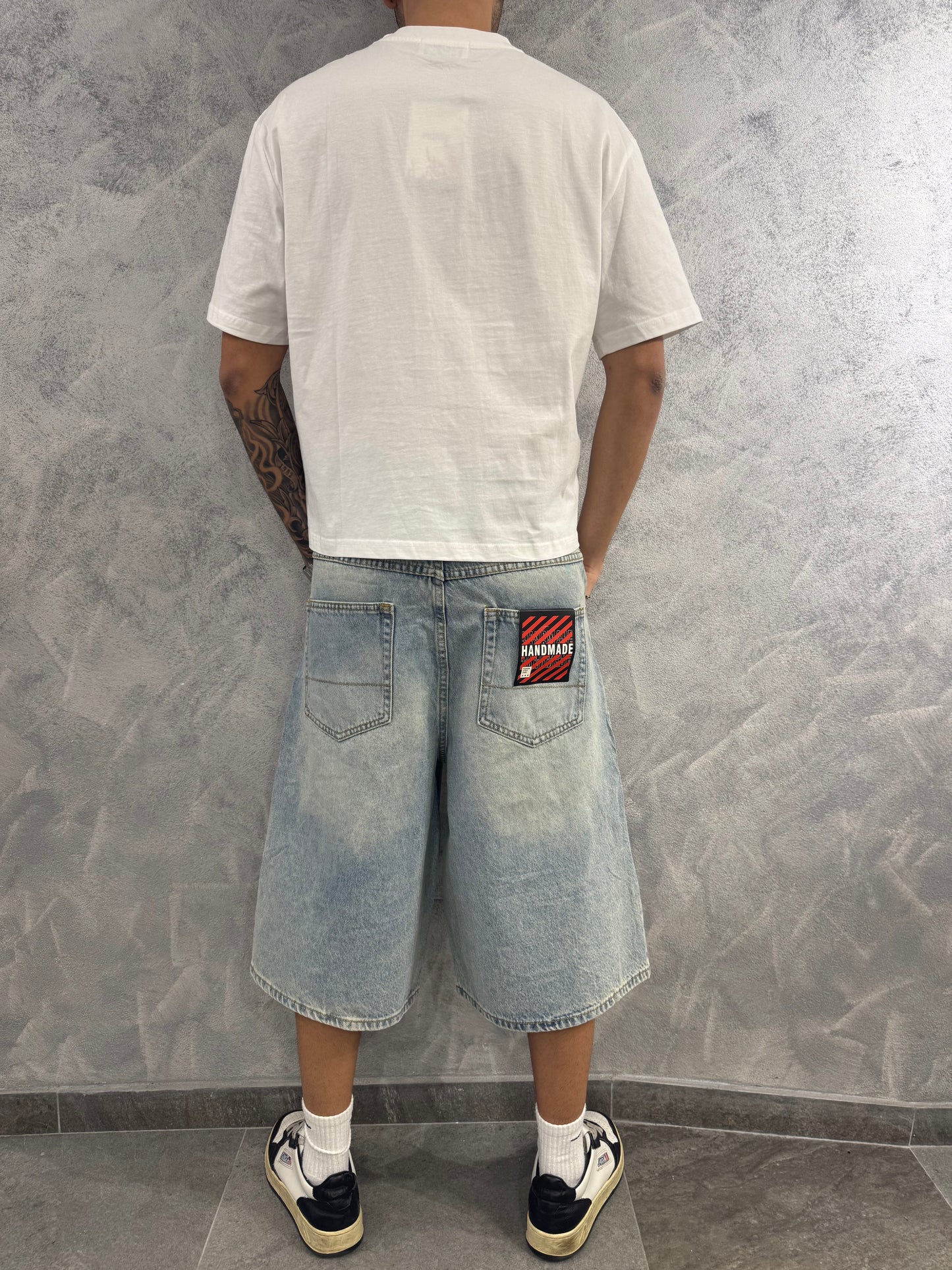 Bermuda baggy in jeans