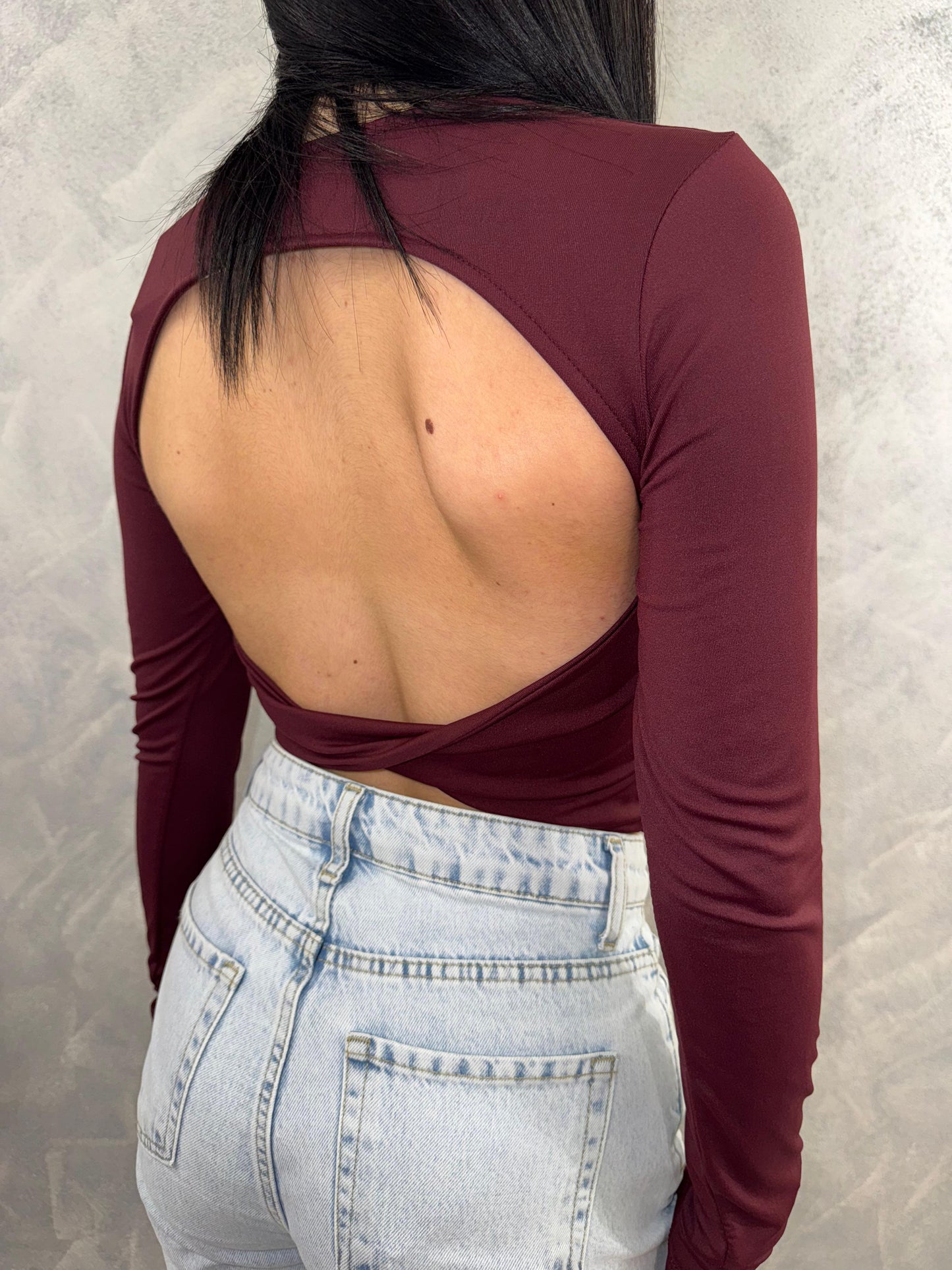 Maglietta con dettaglio open back