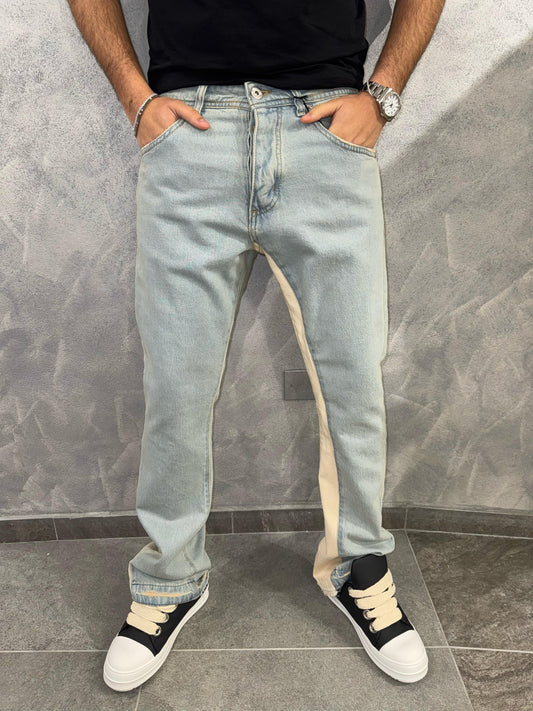 Jeans Flare uomo Sky