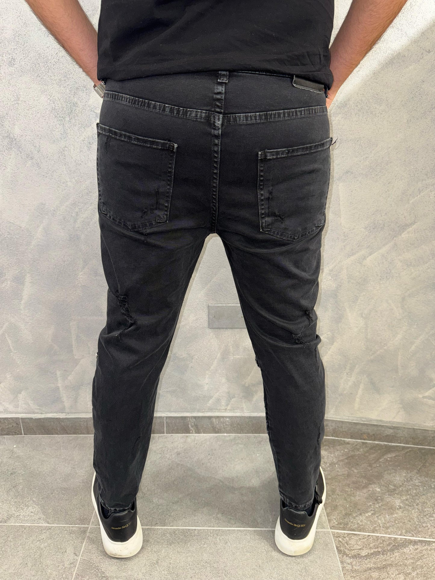 Jeans Uomo Biker Dark