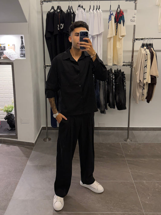 Completo lino black
