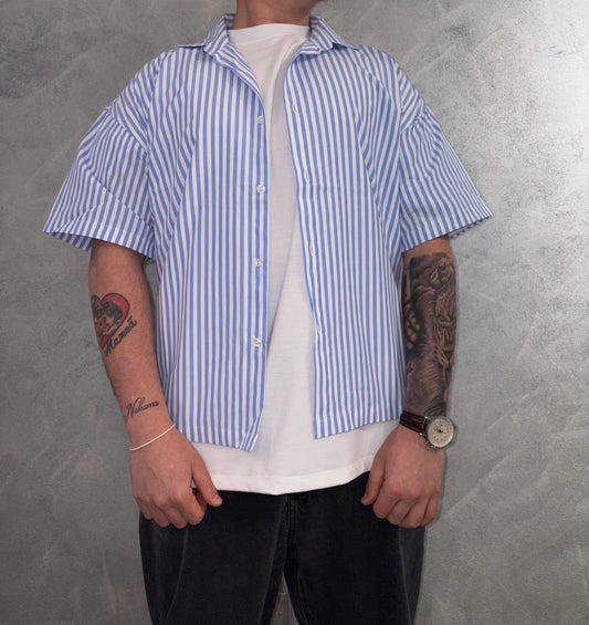 Camicetta a righe blu