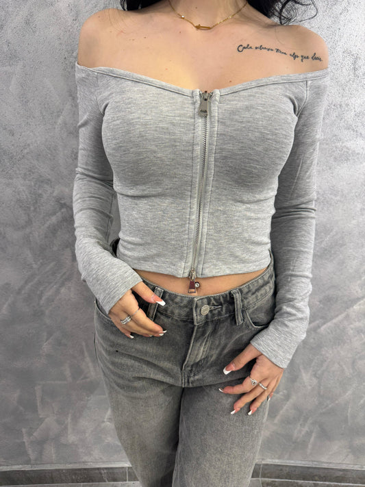 Maglietta Zip Lumina