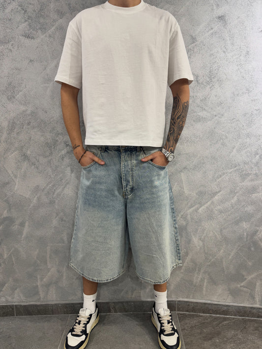 Bermuda baggy in jeans