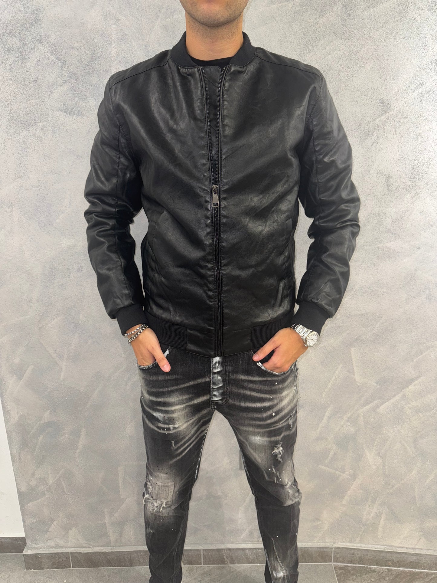 Giacca in pelle