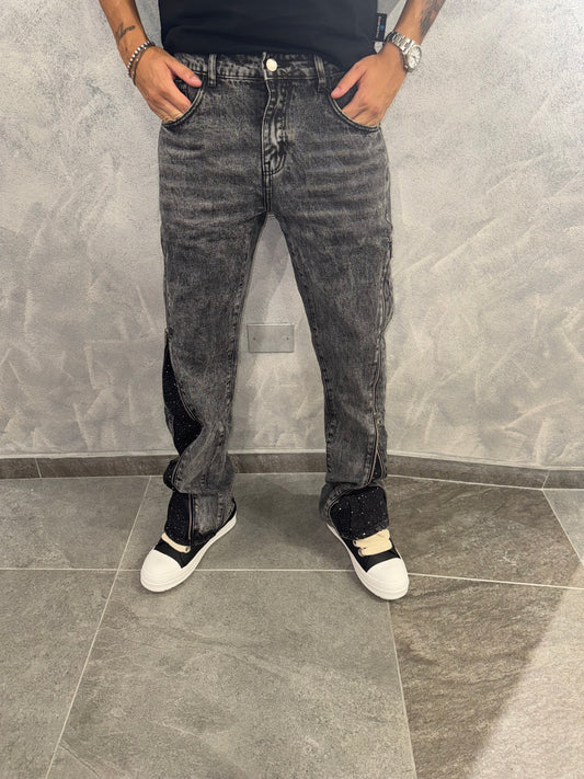 Jeans Flare Zip VVS