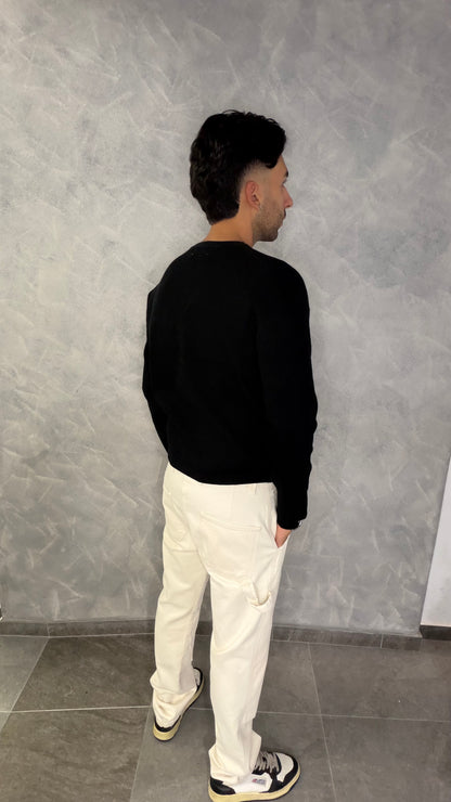 Polo a maniche lunghe black