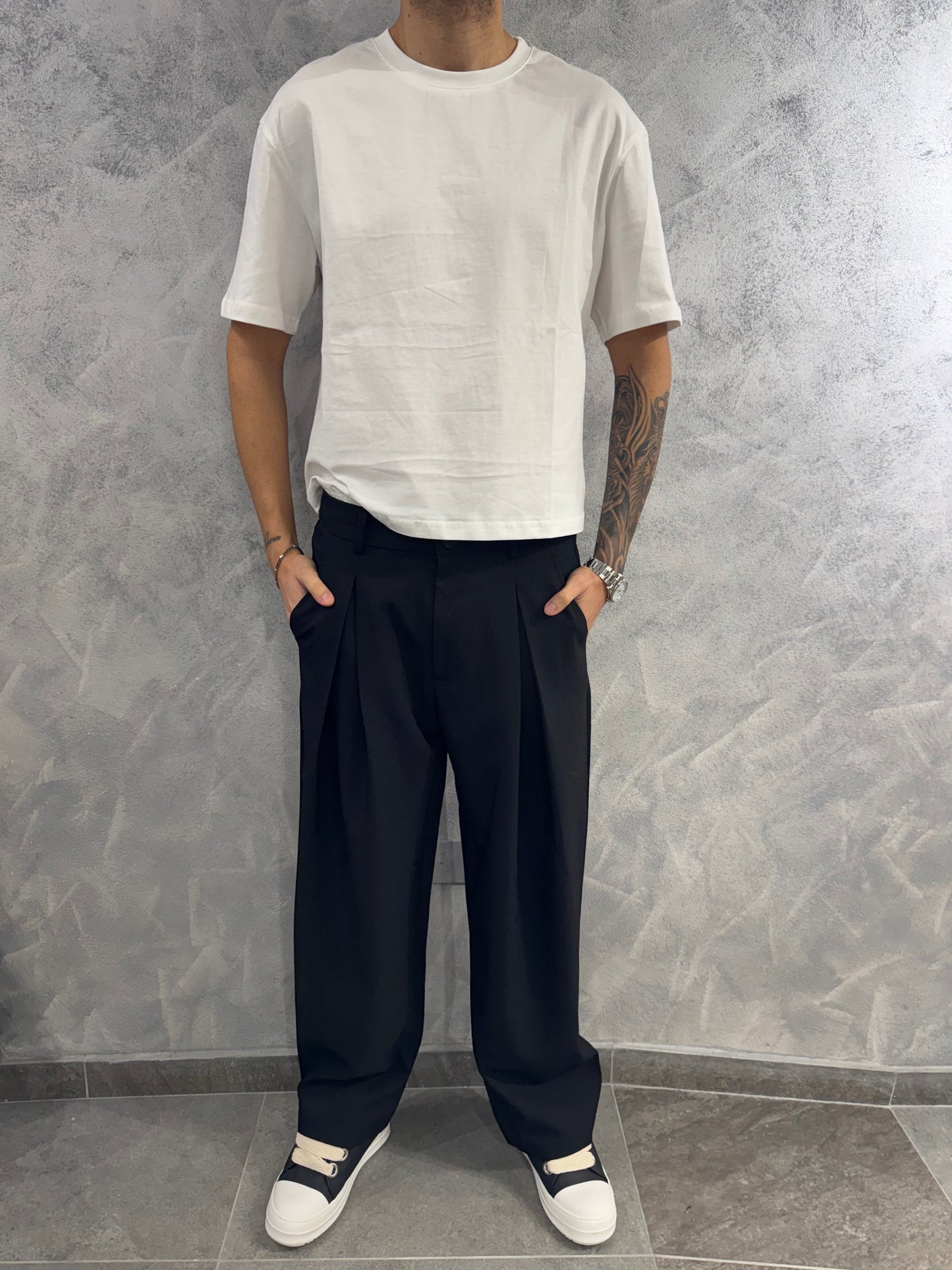 Pantaloni baggy elegant
